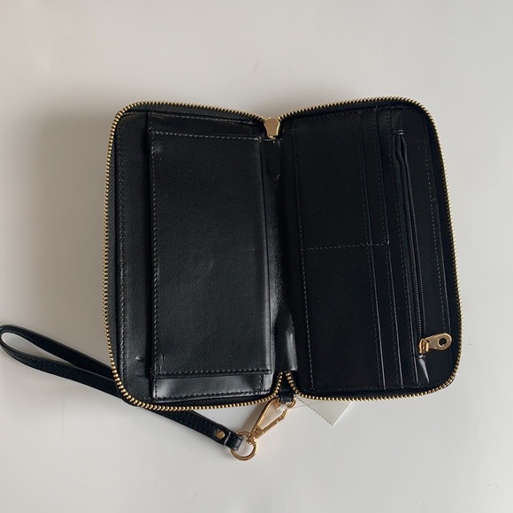 Dune London leopard Leather clutch wallet nwot 7x4 - Picture 7 of 10